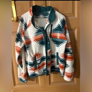 Tribal Print Fleece Jacket
